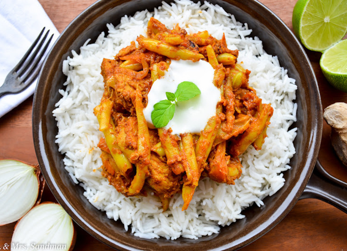 Curry z fasolką szparagową