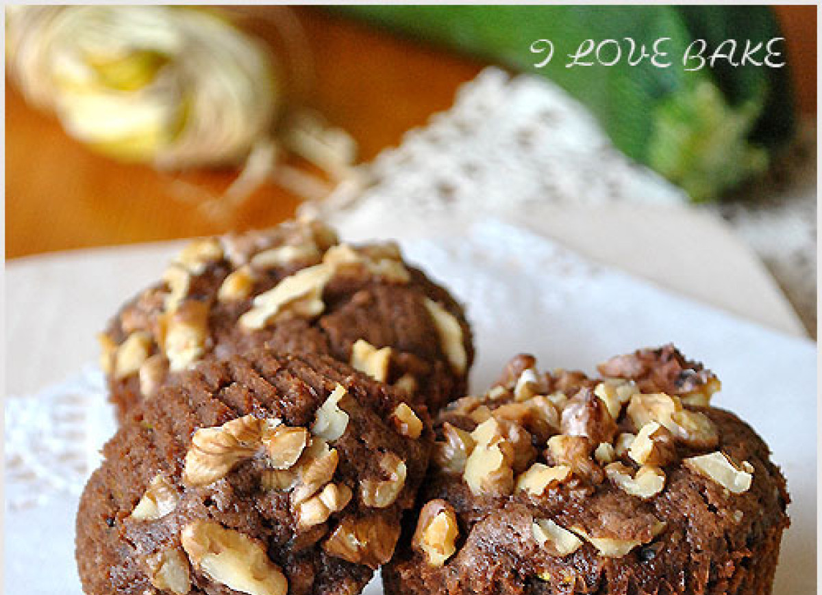 Czekoladowe muffinki z cukinią - przepis