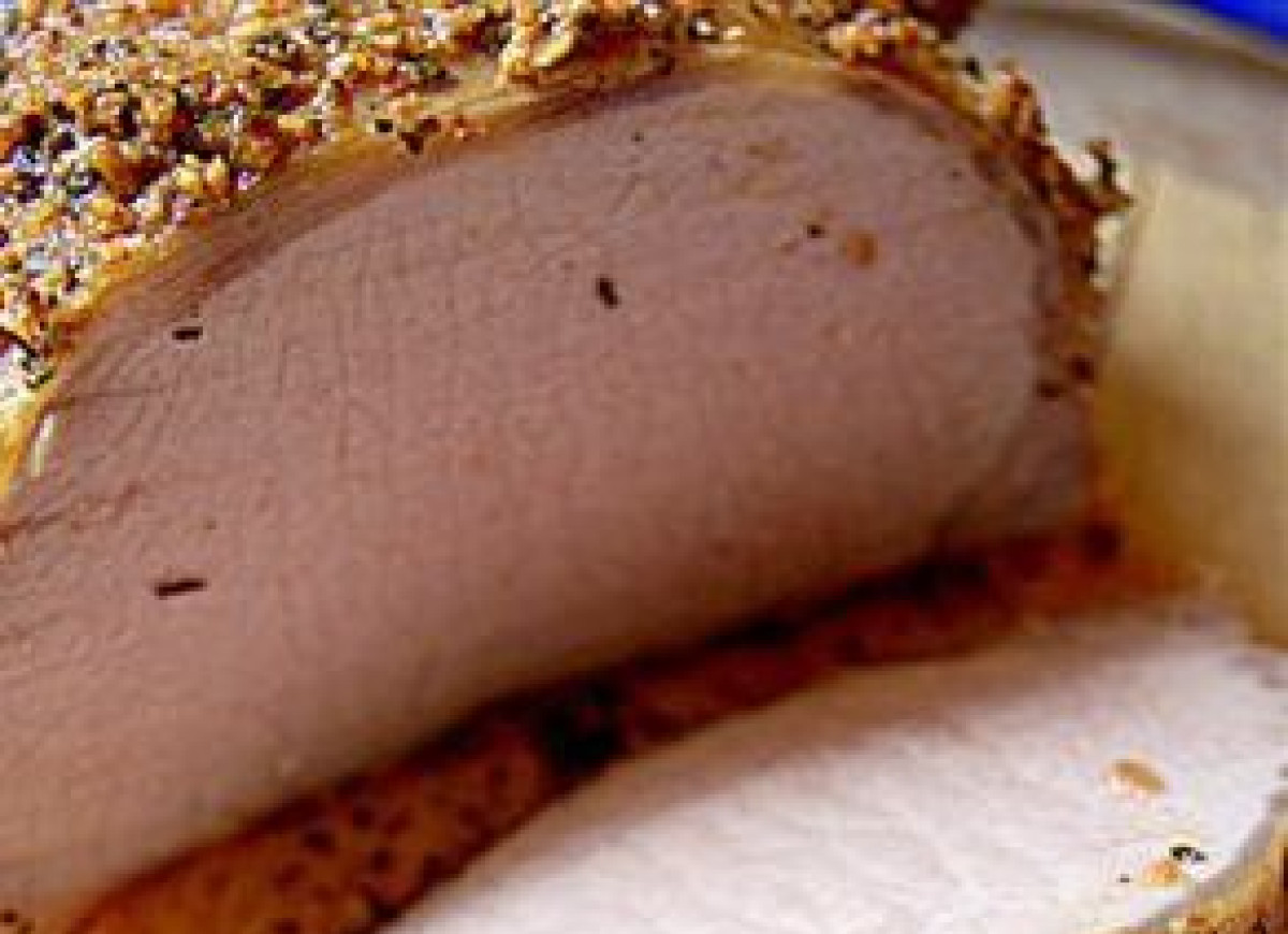 Soczysty schab wędzony na herbacie