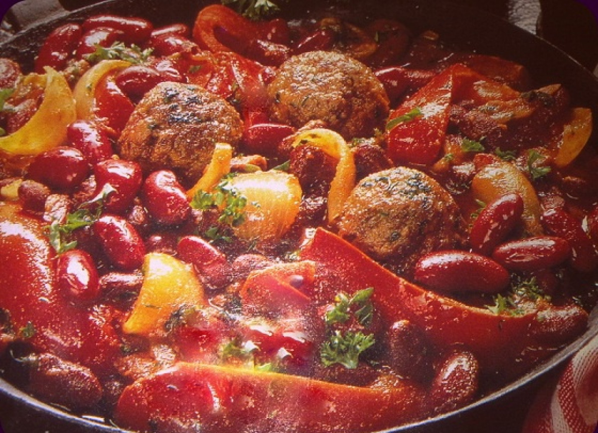 Fasola z patelni po meksykańsku