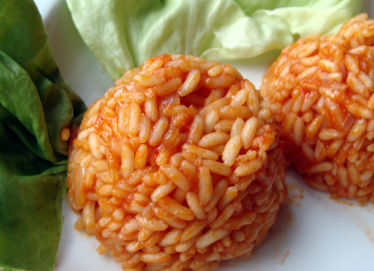 Czerwony ryż na ostro