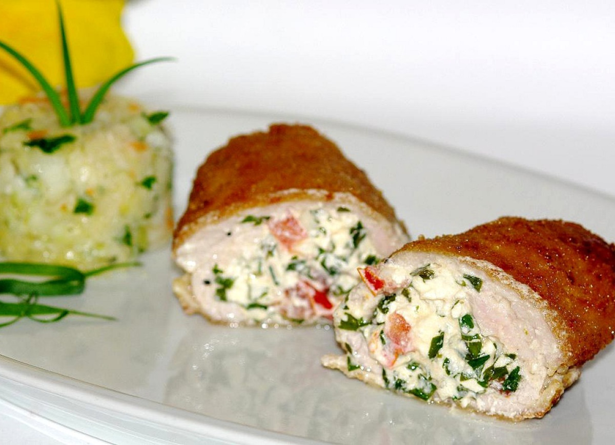 Roladki z fetą i pomidorem