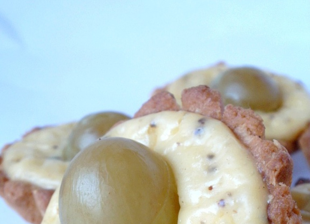 Kokosowe babeczki z winogronem