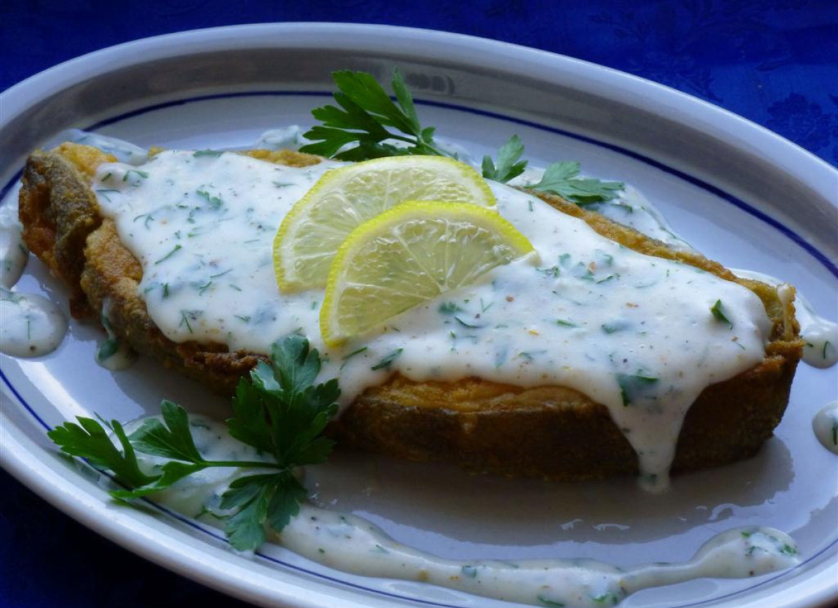 Halibut w sosie ziołowym