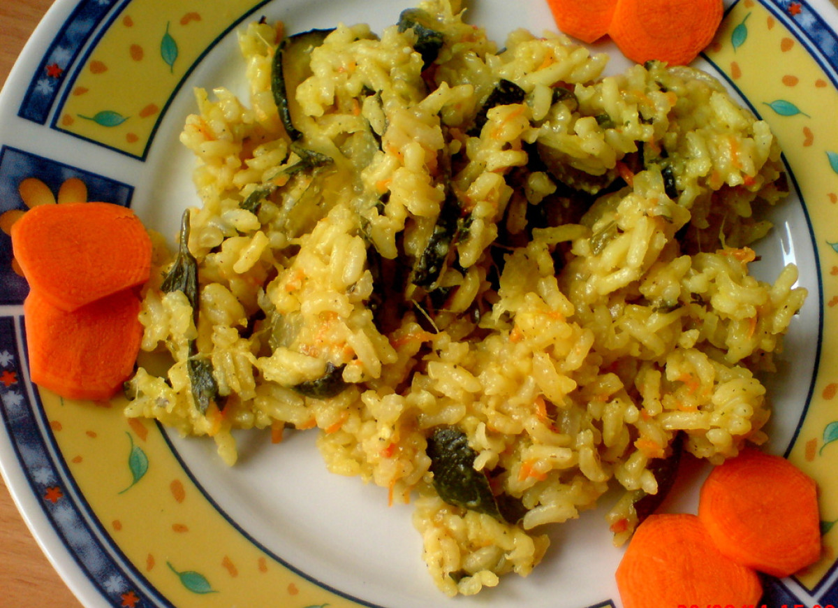 Ryż z cukinią z patelni