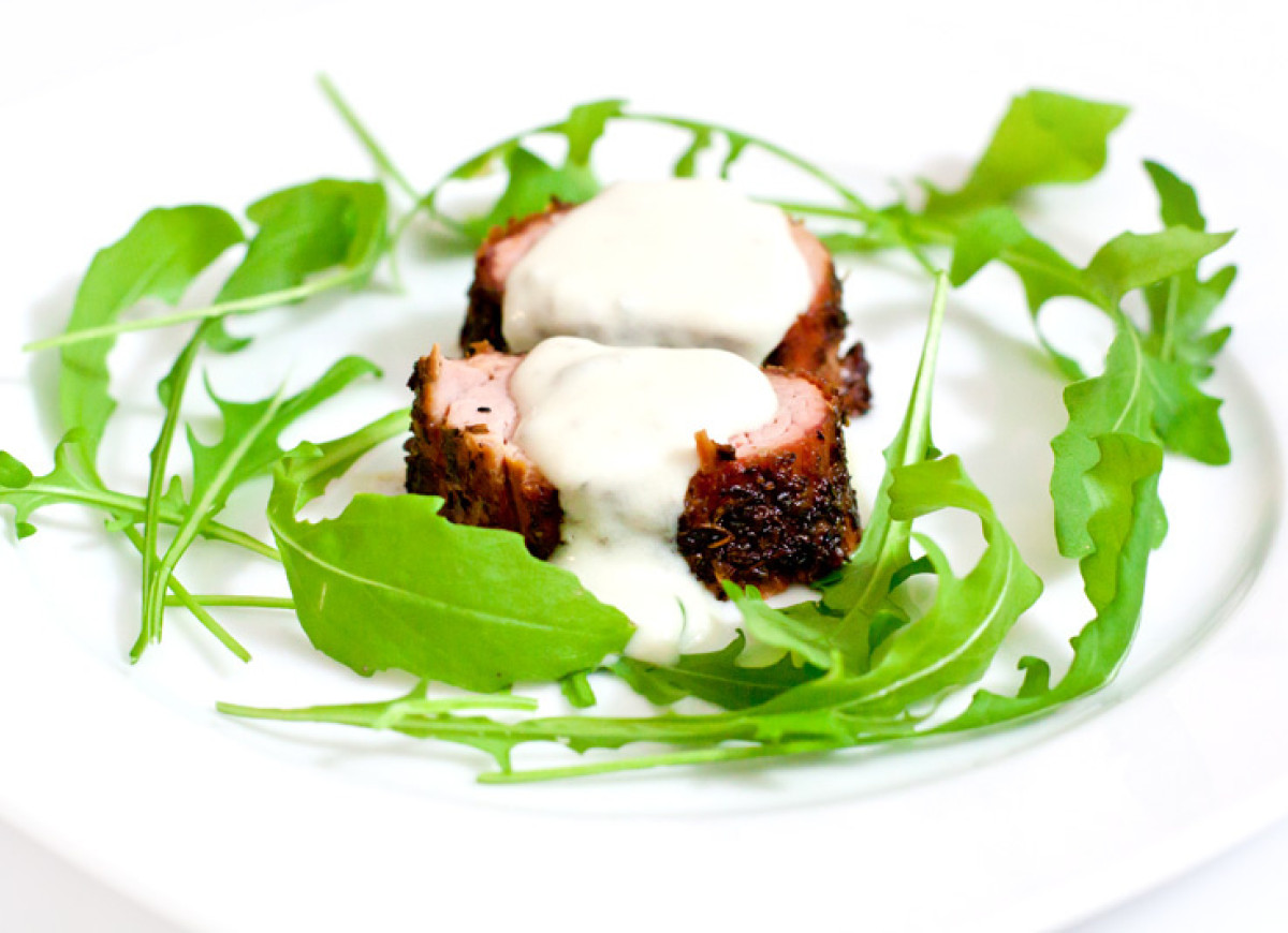 Polędwiczka wieprzowa w sosie gorgonzola