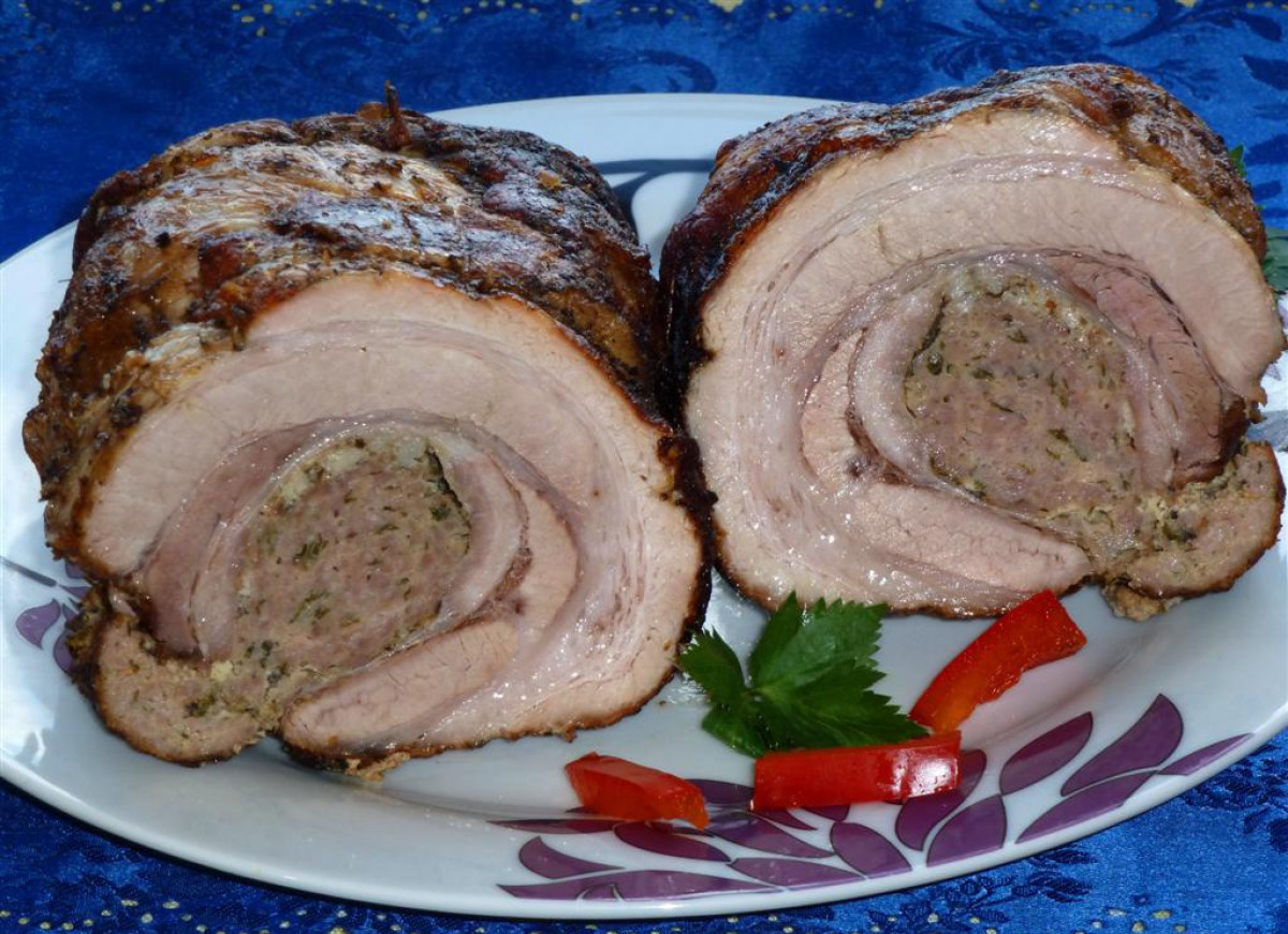 Boczek faszerowany wg mojej mamy