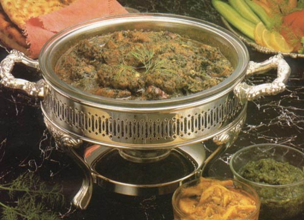 Saag Gosht, czyli baranina po indyjsku w sosie szpinakowym