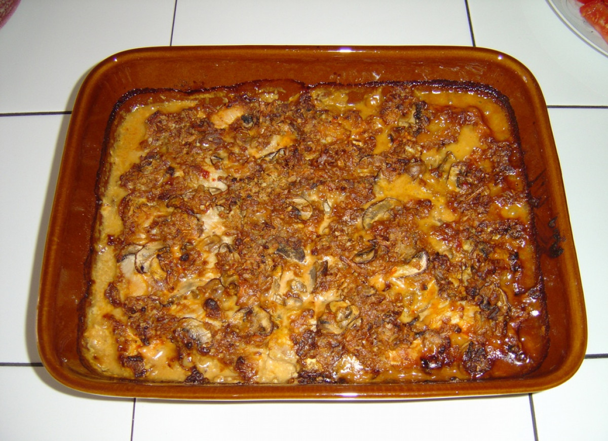 Zapiekany  Indyk  z  Zupą  Cebulową