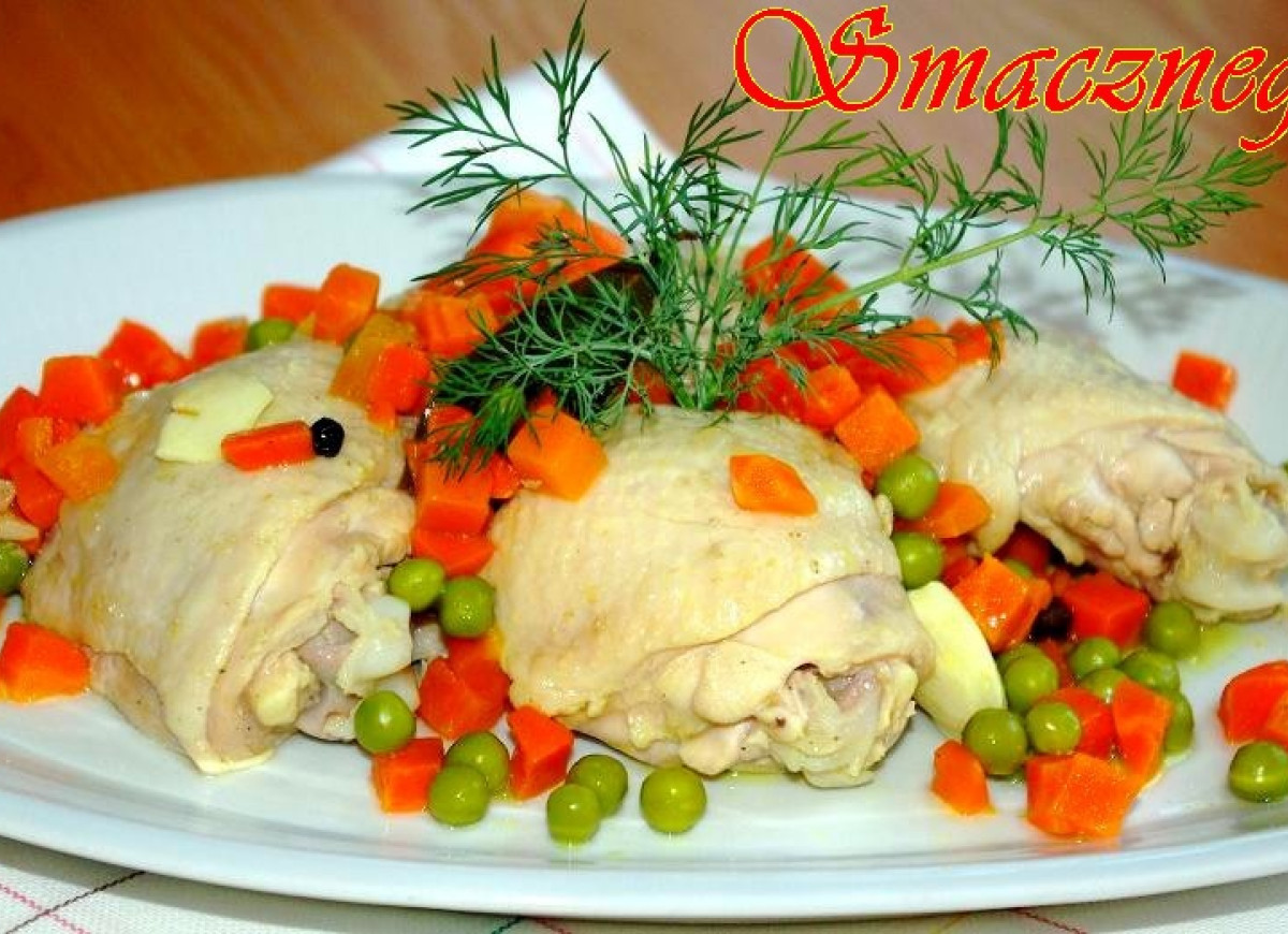 Gotowane udka z warzywami :-)