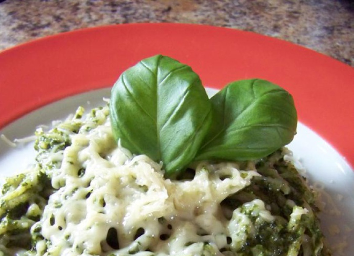 Spaghetti ze szpinakiem