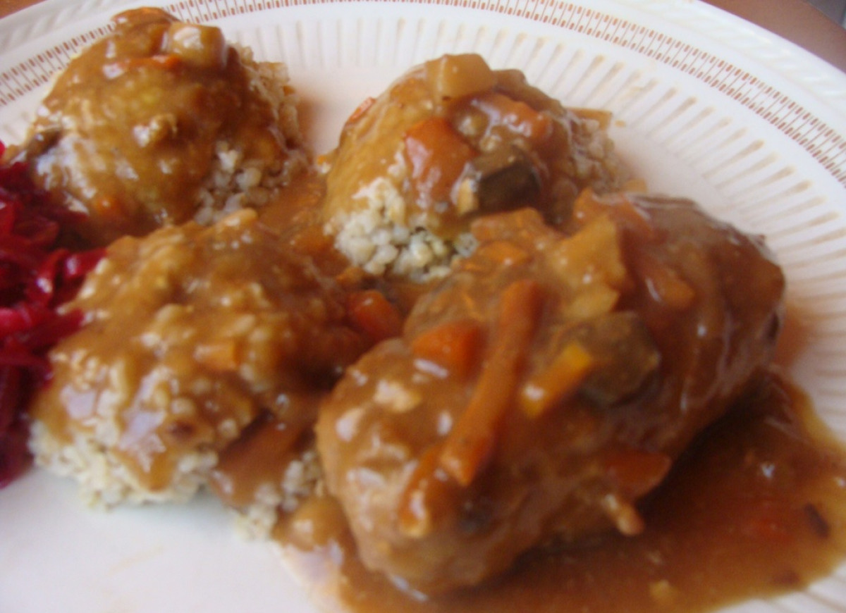 Zraziki w sosie myśliwskim