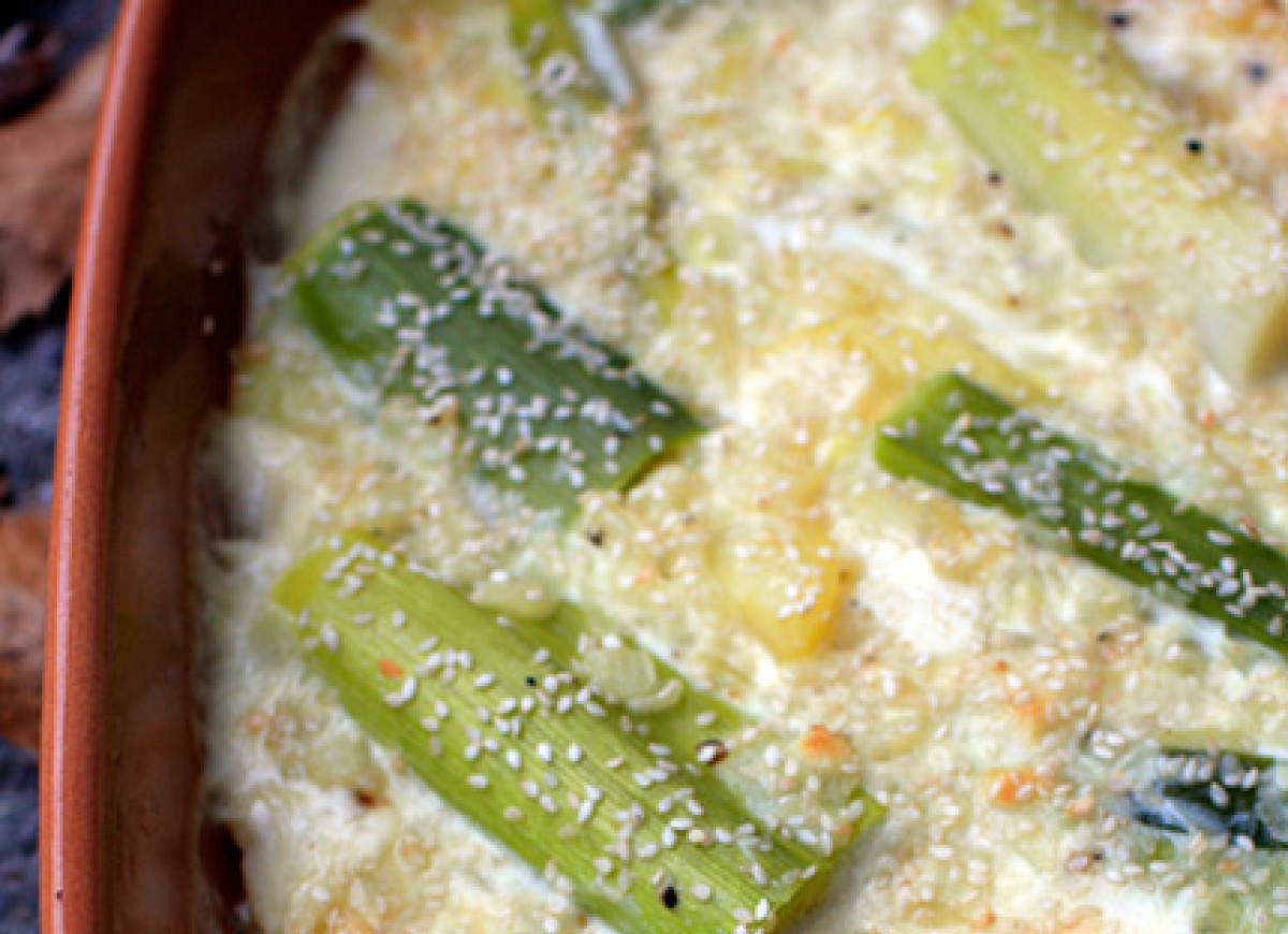 Zapiekanka ziemniaczana z porami