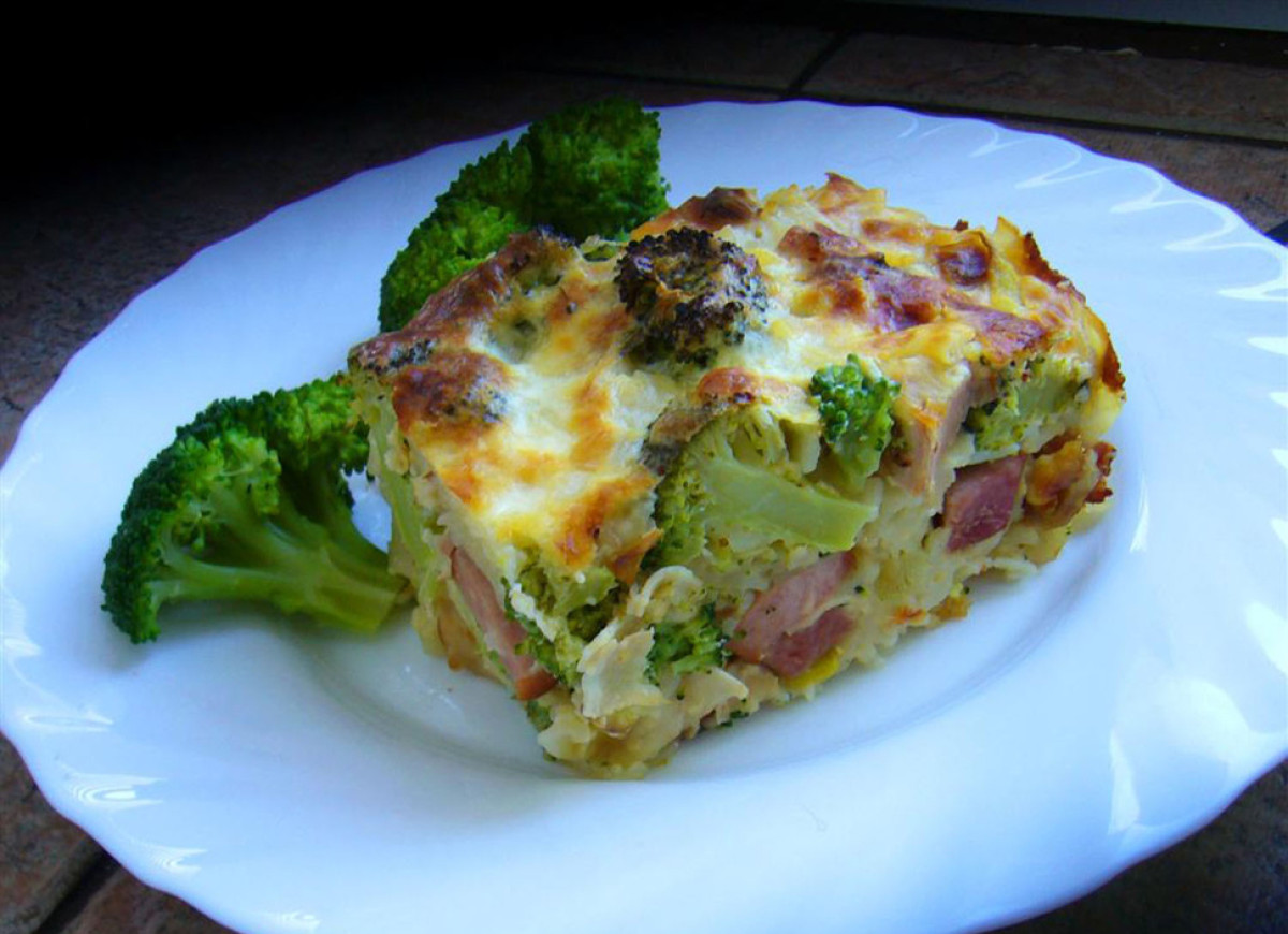 Zapiekanka z brokułem i makaronem