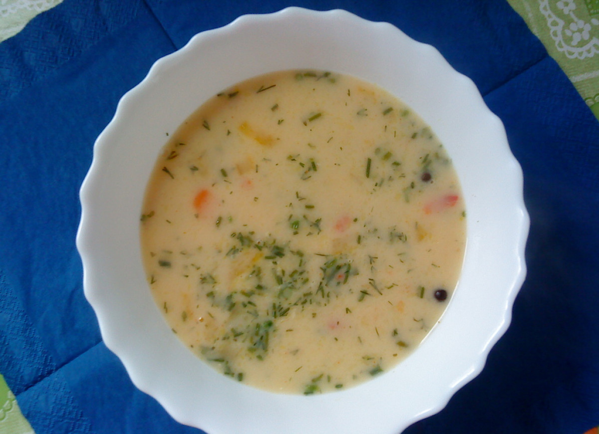 Zupa z grzybków marynowanych