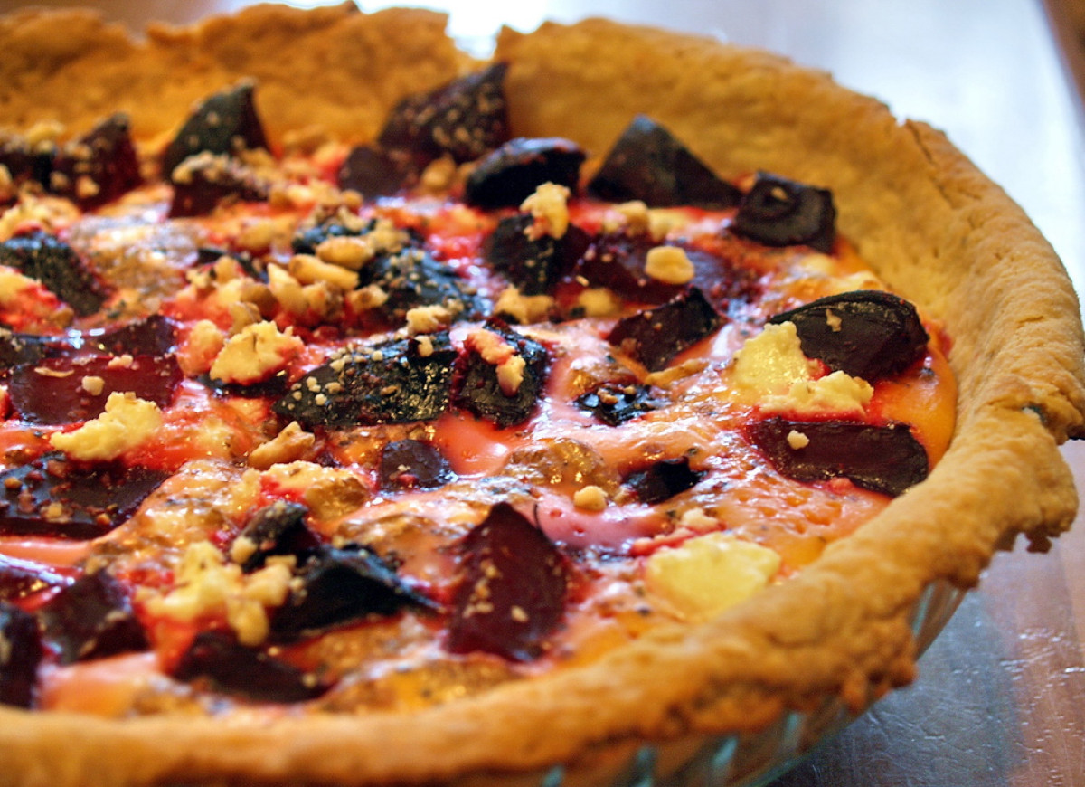 tarta z pieczonych buraków