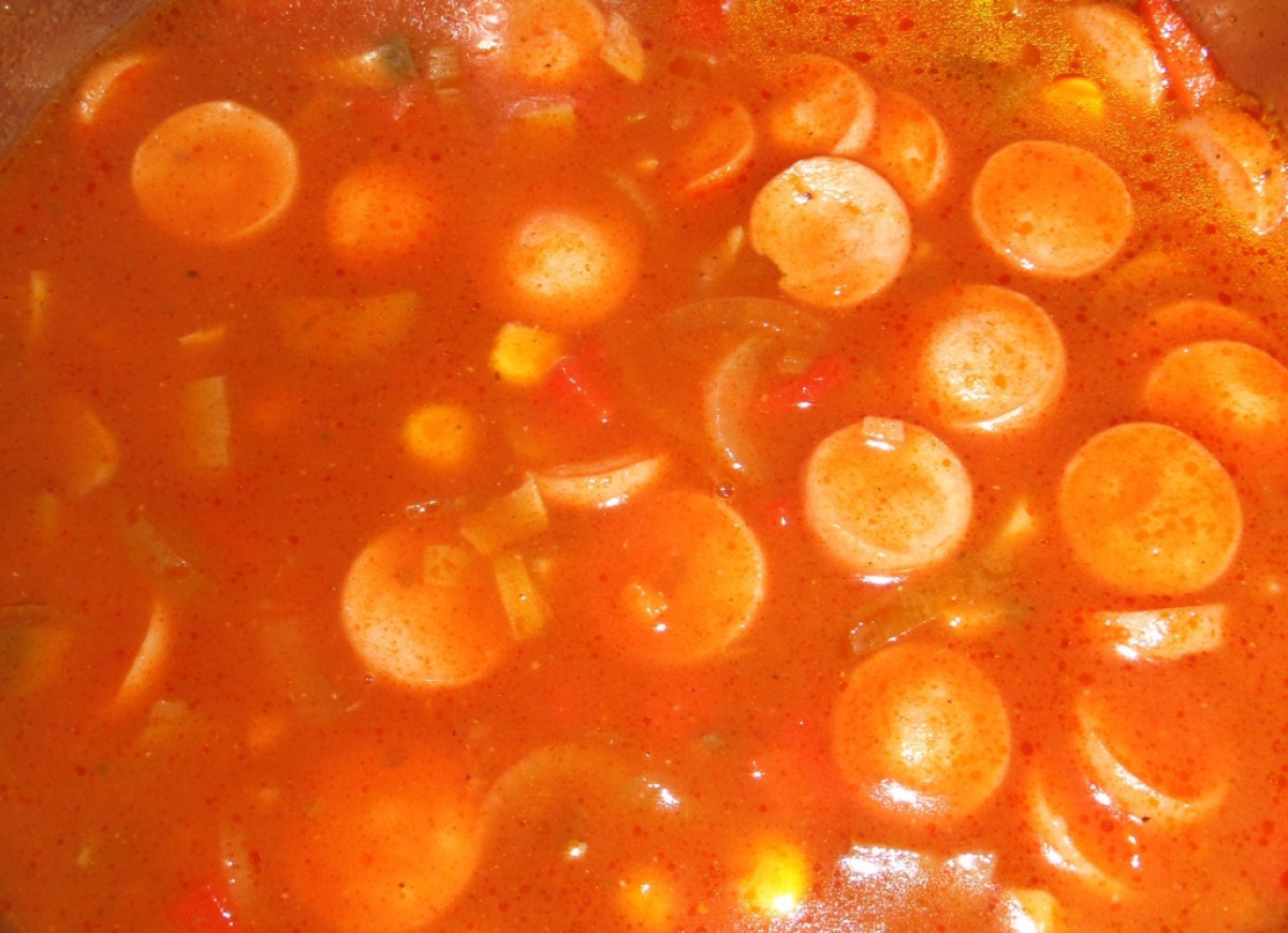 Pyszna potrawka z parówek, POLECAM