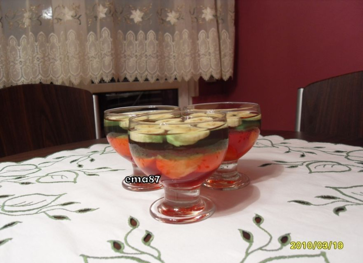 Dwukolorowe galaretki