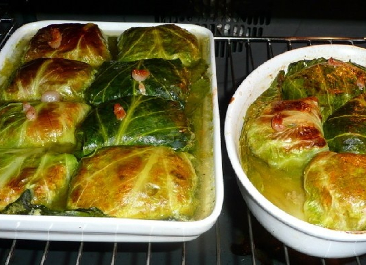 Moje pychotne gołąbki mięsne z kaszą jęczmienną i pieczarkami