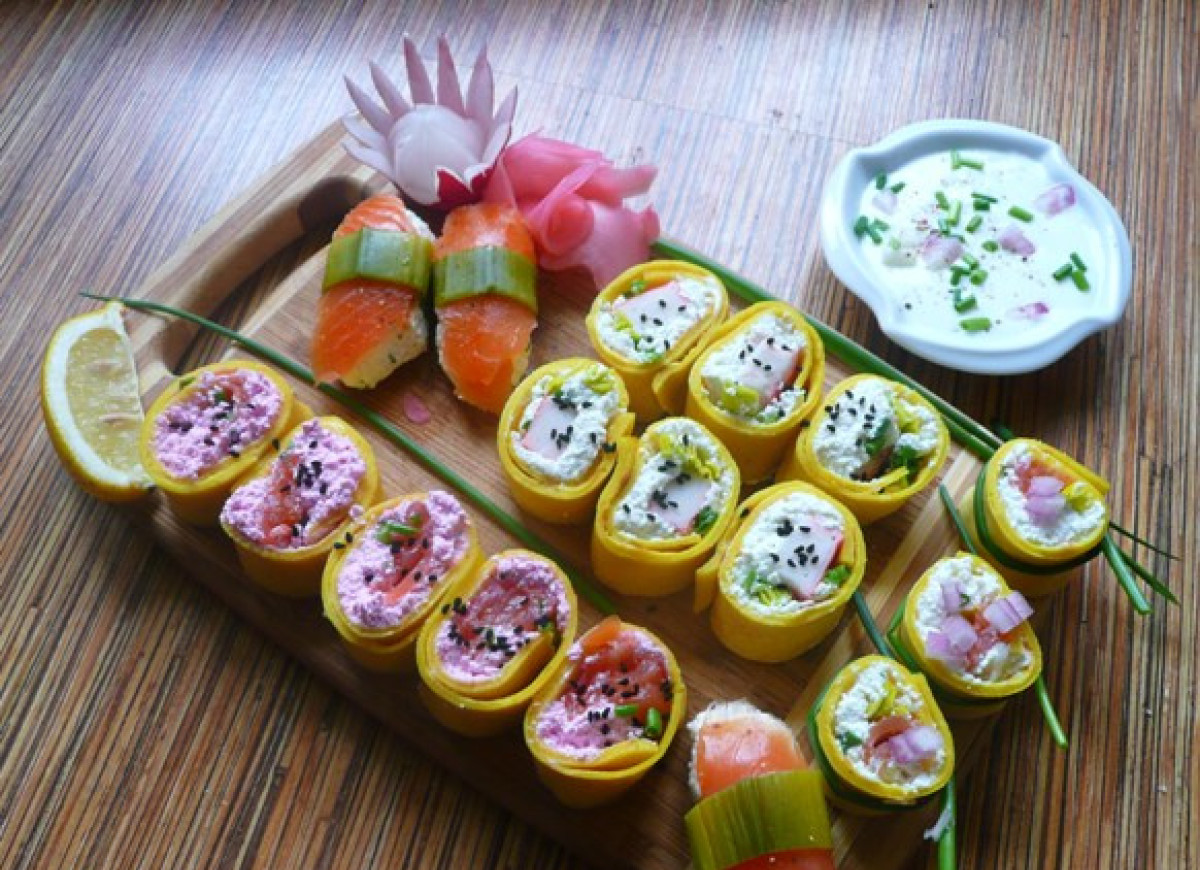 Sushi naleśnikowe:)