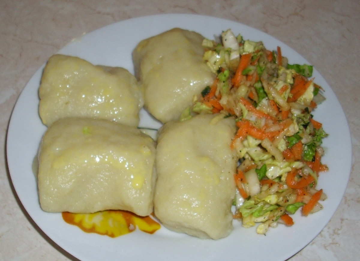 Kluski z ziemiaków gotowanych i surowych