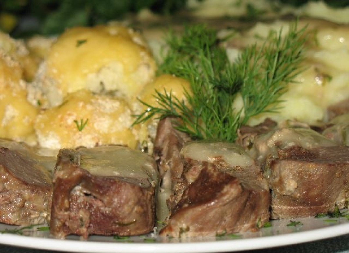 Smażone serca wieprzowe