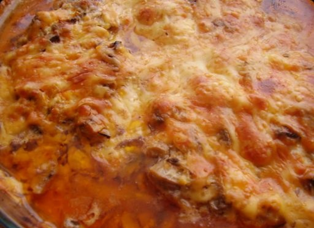 Zapiekanka z karczkiem.