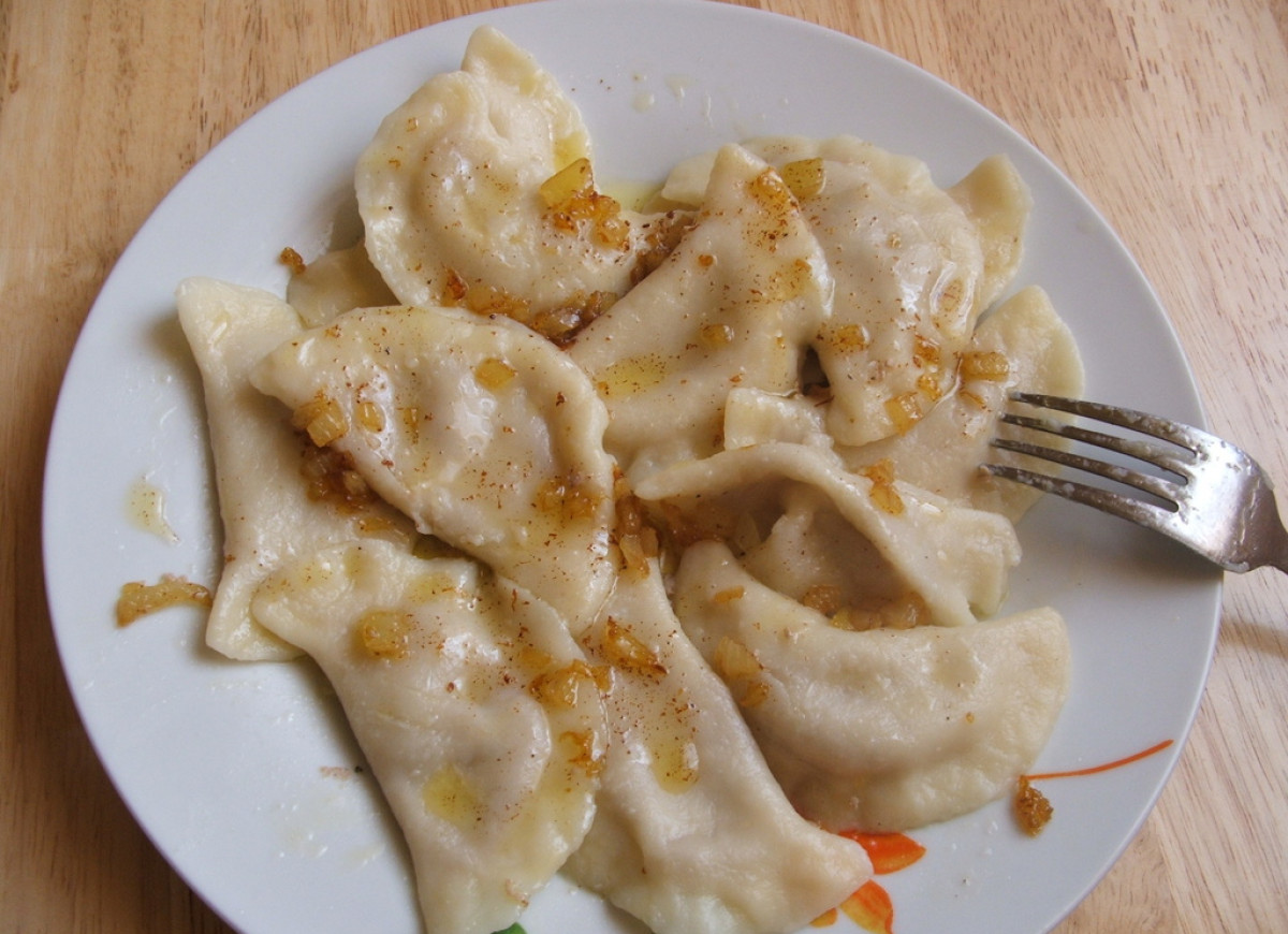 Pierogi z nadzieniem z pasztetu