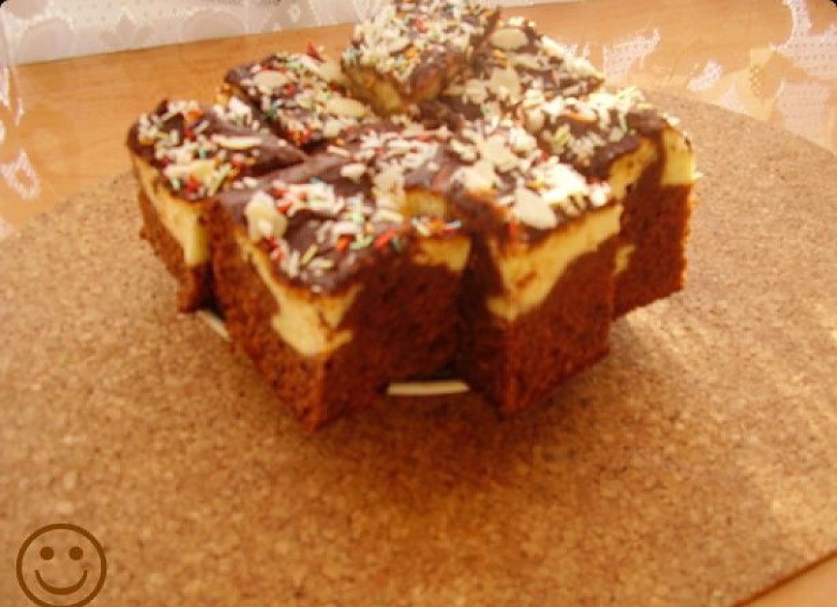 Piernik łaciaty z serem.