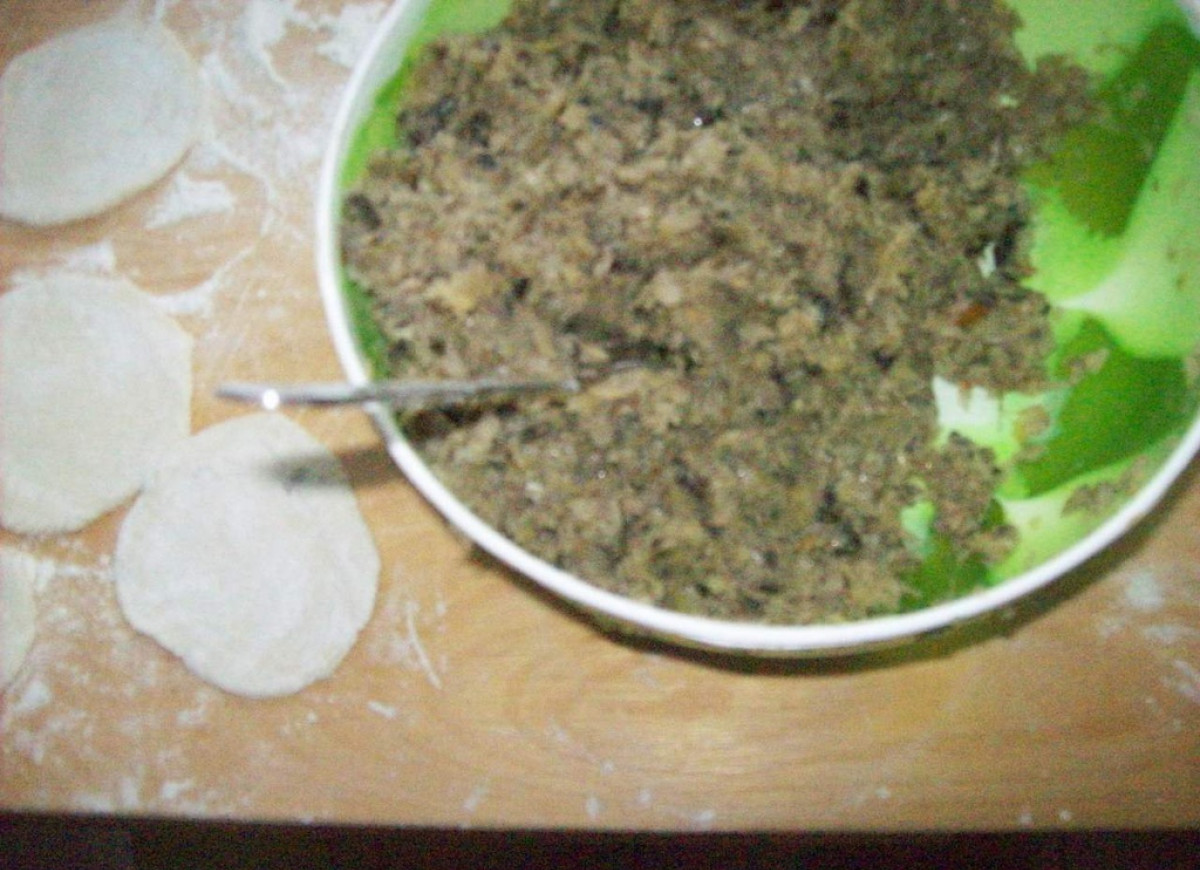 Farsz z grzybów suszonych