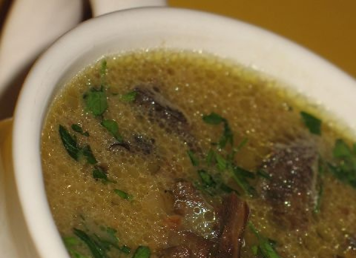 Zupa grzybowa z kaszą gryczaną