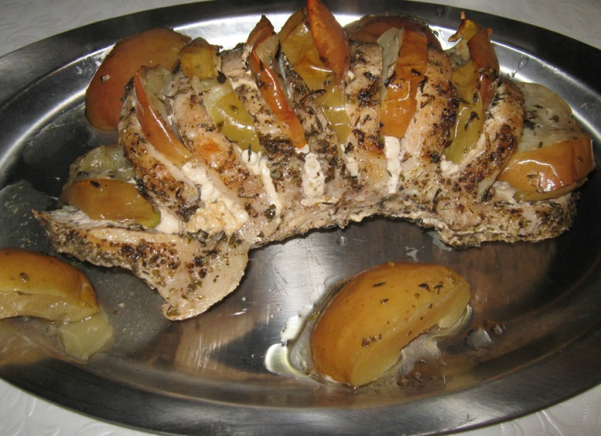 Schab z jabłkami