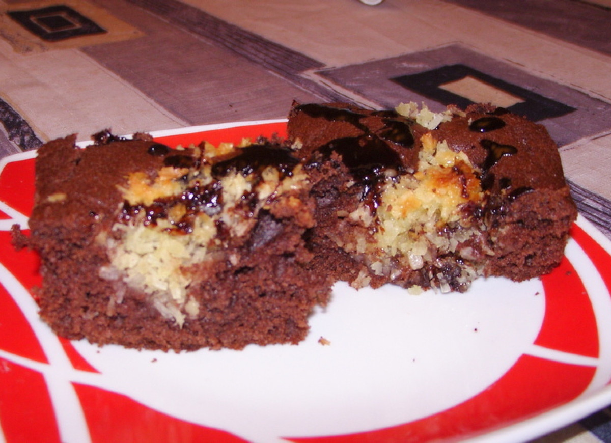 Czekoladowe z kokosem