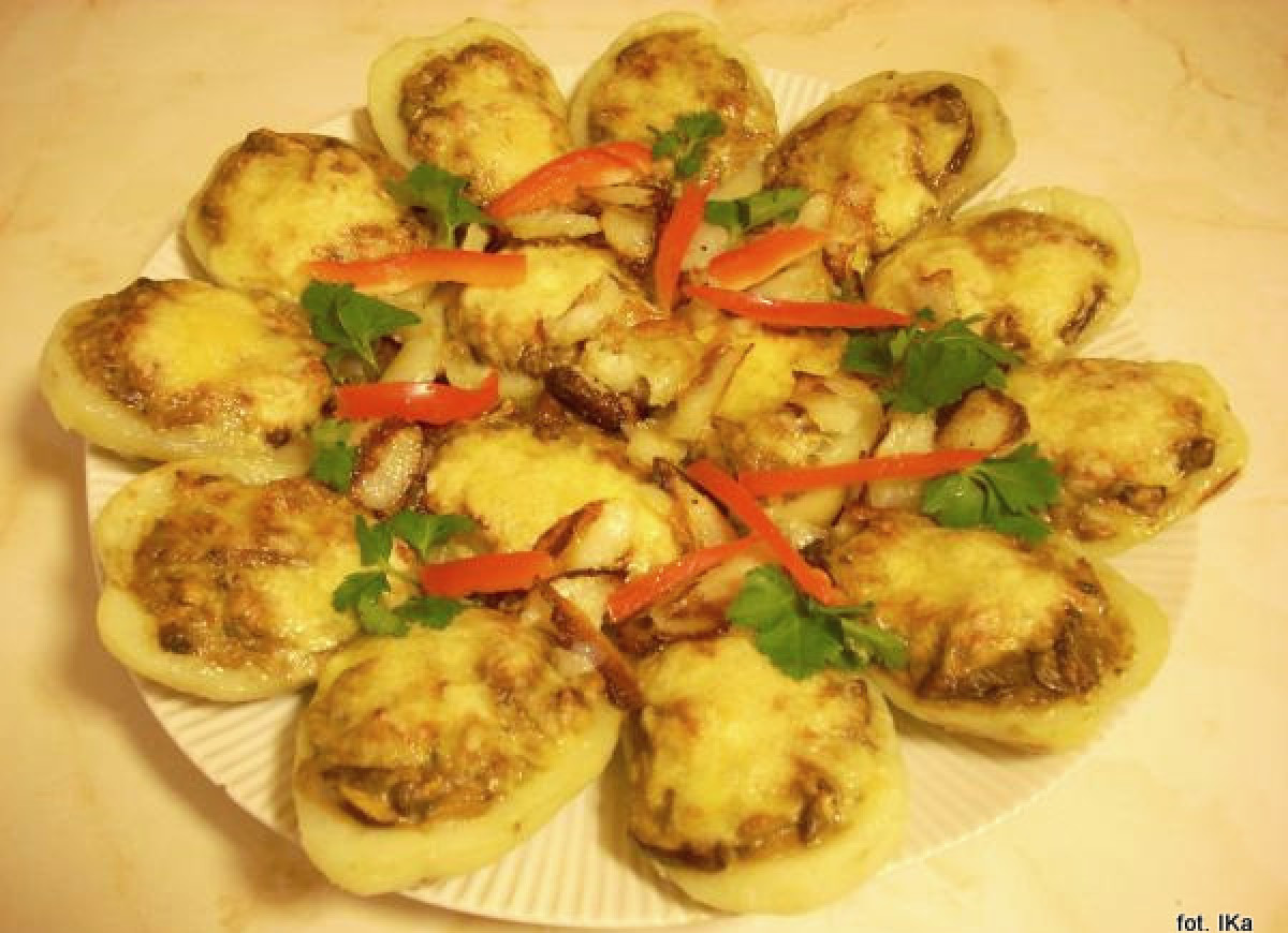 Ziemniaki zapiekane z grzybami