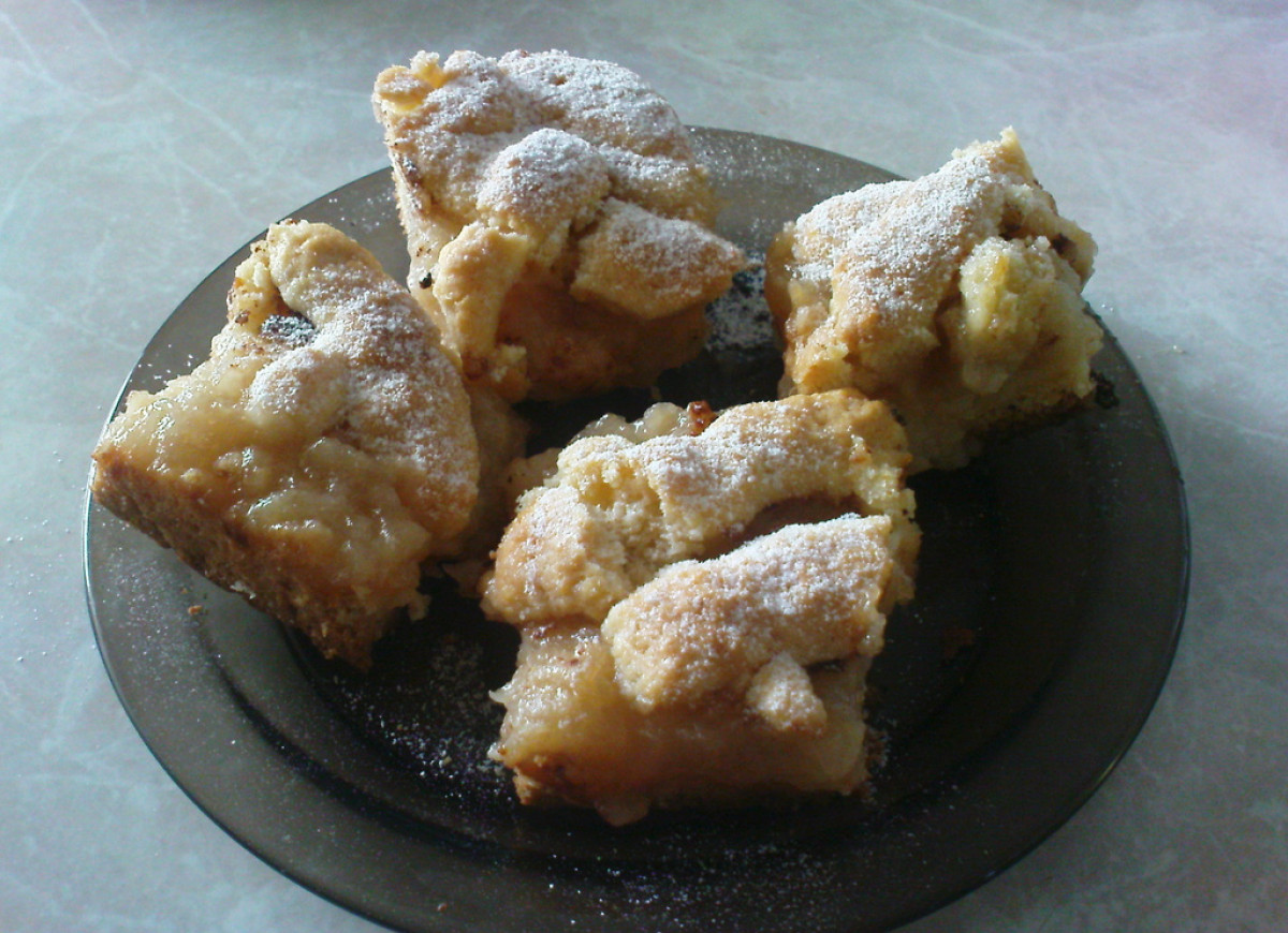 Ciasto kruche z musem jabłkowym