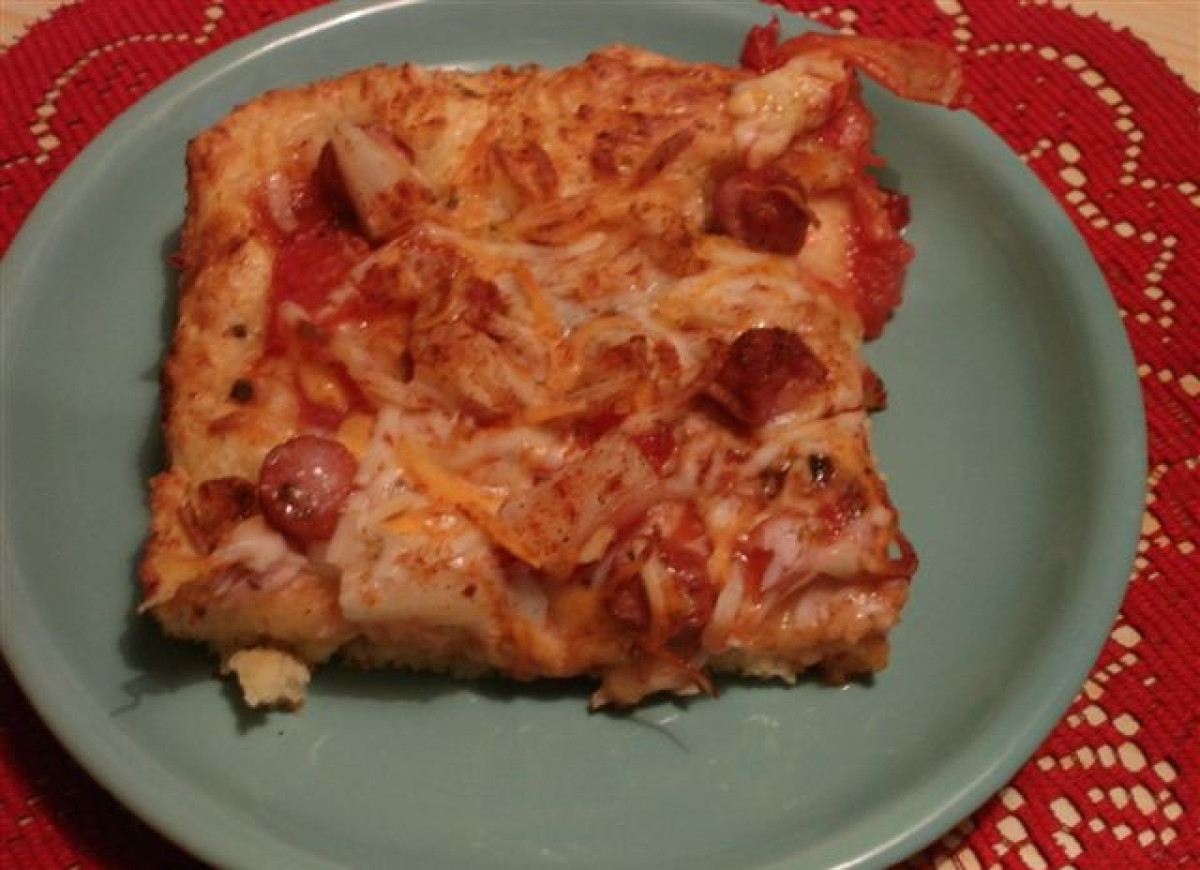 Pyszna pizza z białego sera