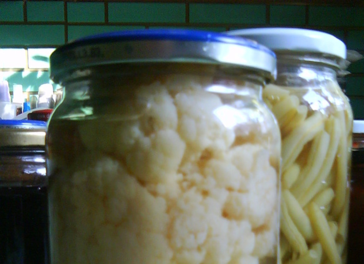 Kalafior w słoikach