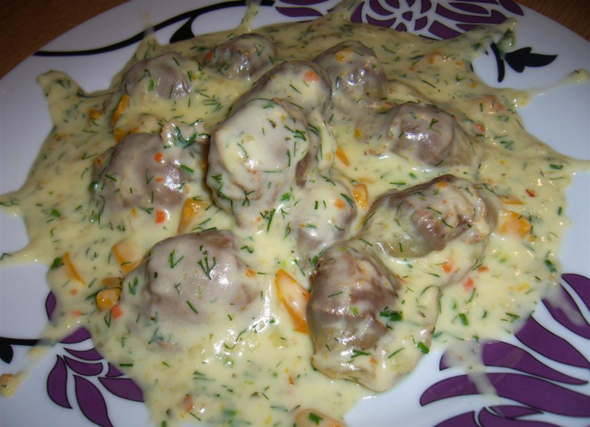 Żołądki z indyka w pysznym sosie