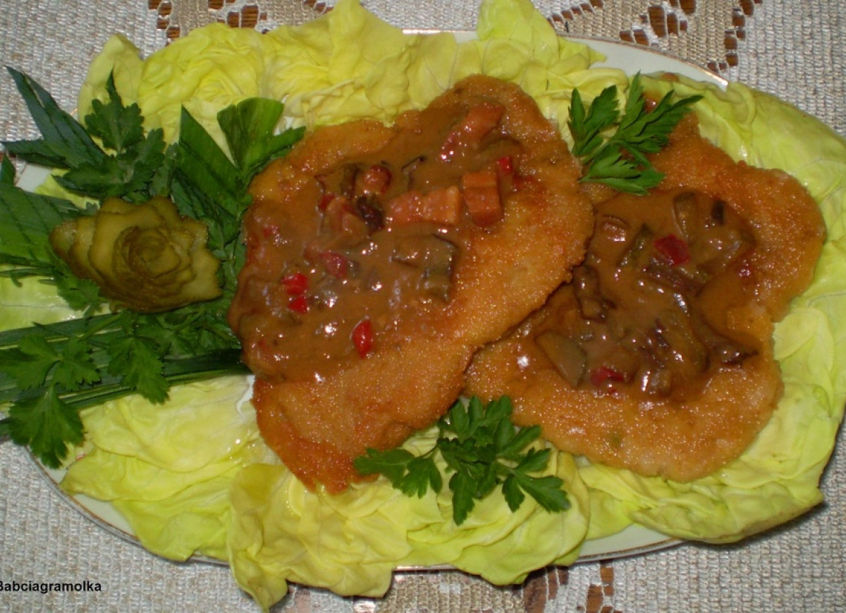 Kotlety schabowe w sosie wg  Babci Basi :