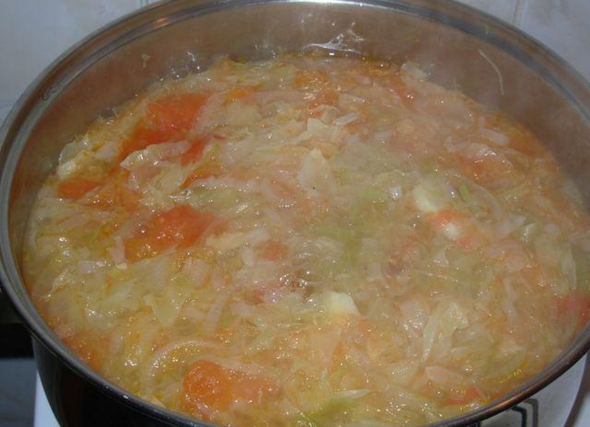 Dieta - zupa z kapusty białej i kiszonej