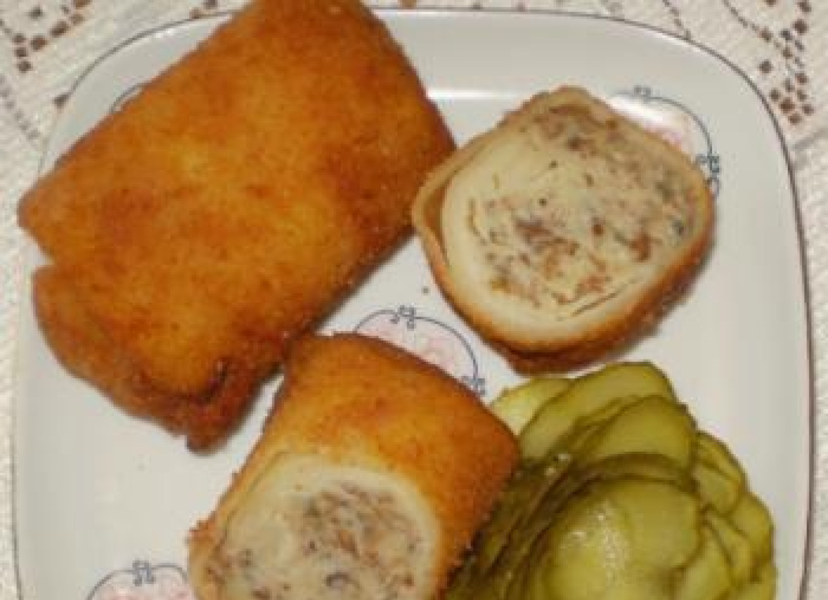 Krokiety z kurkami :