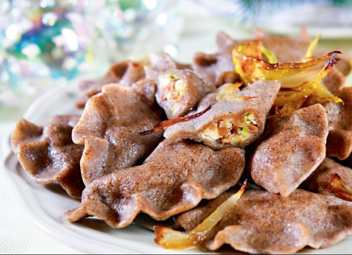 Pierogi pszenno-razowe z tofu