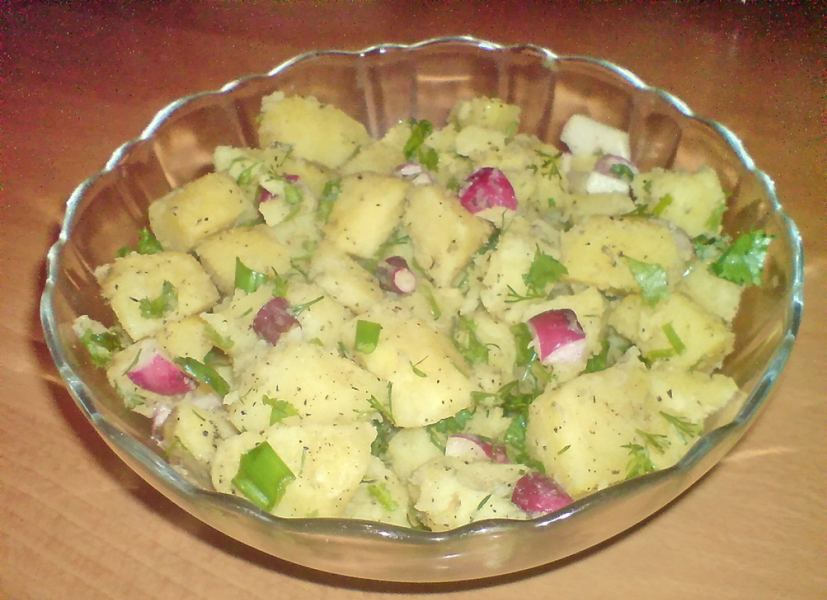 sałatka ziemniaczana z ziołami