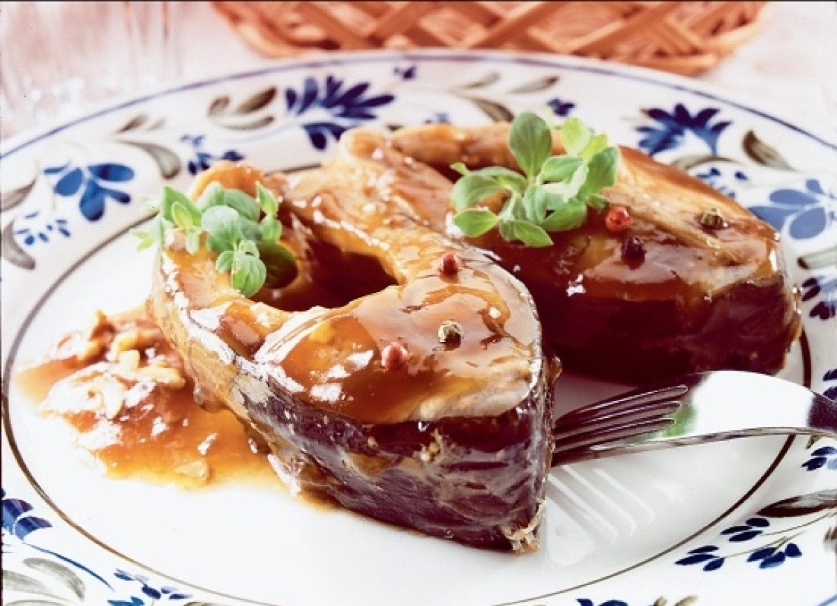 Karp po polsku w szarym sosie