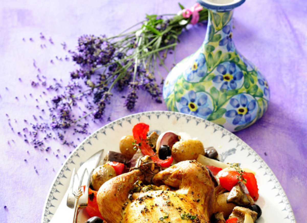 Kurczak pieczony w warzywach