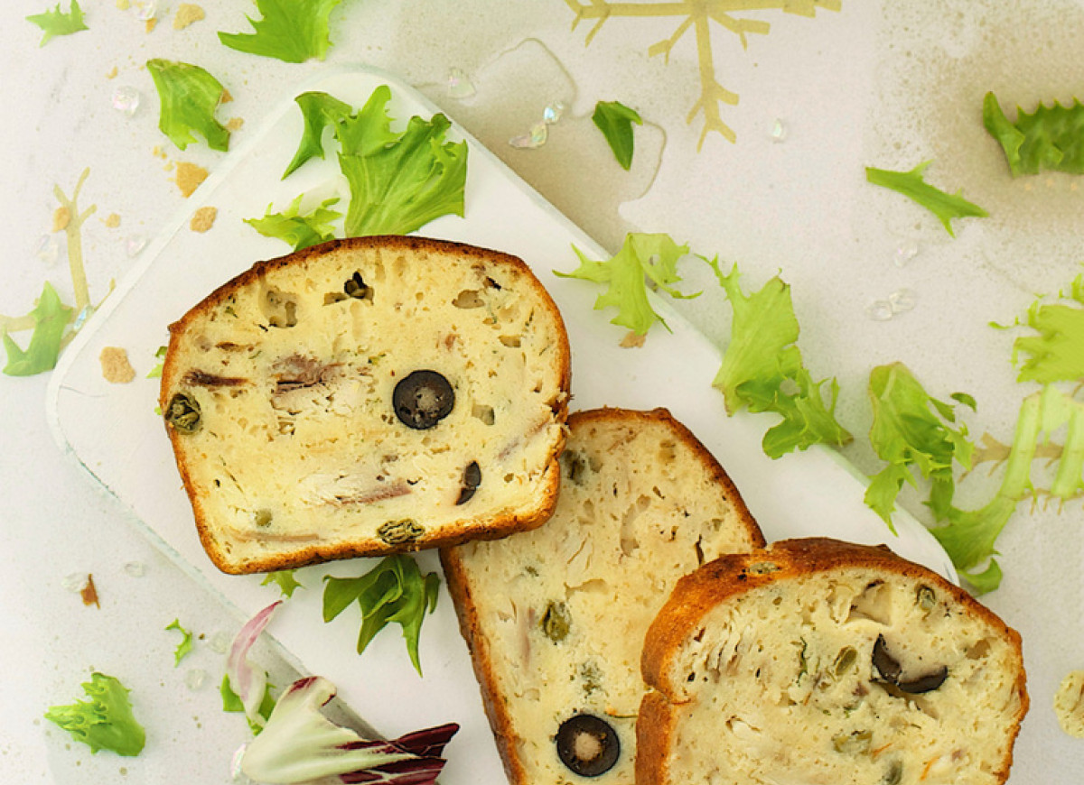 Keks z wędzoną makrelą