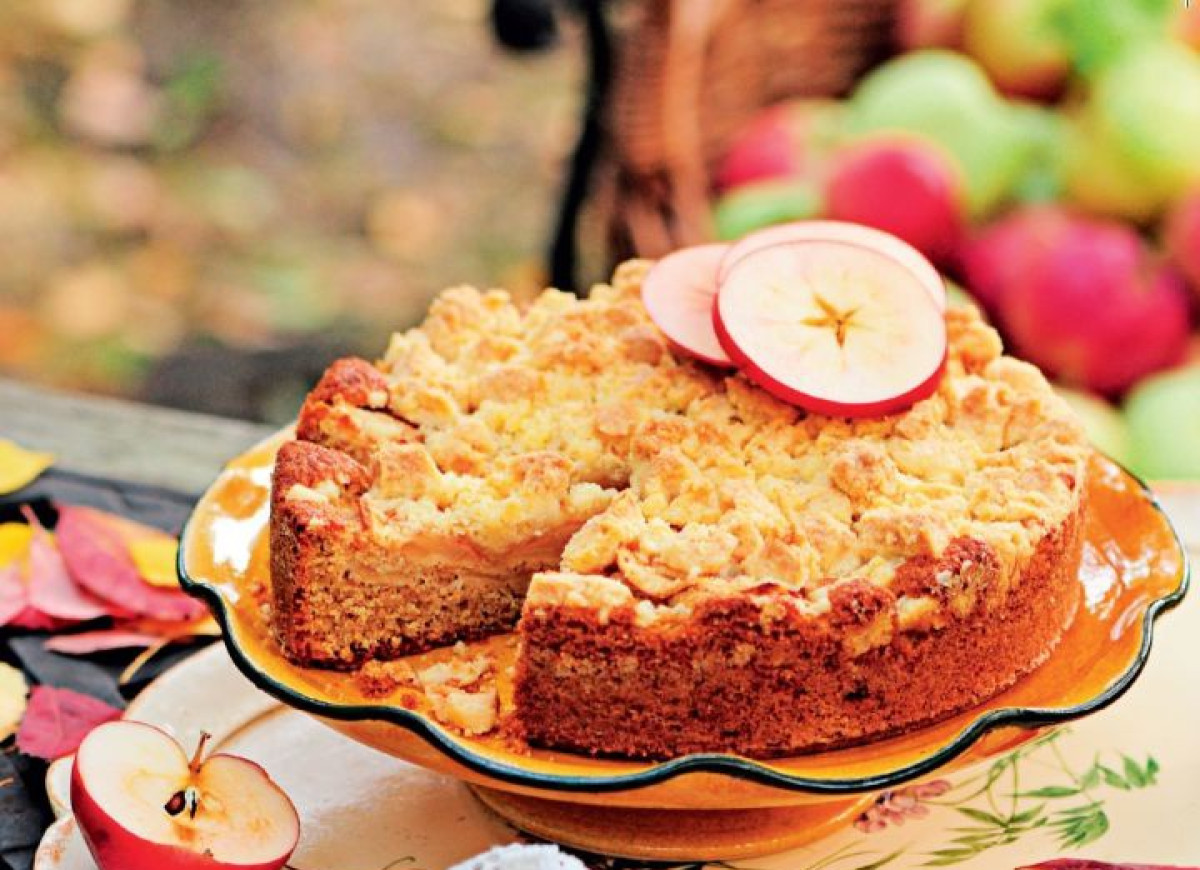 Placek jabłkowy z kruszonką