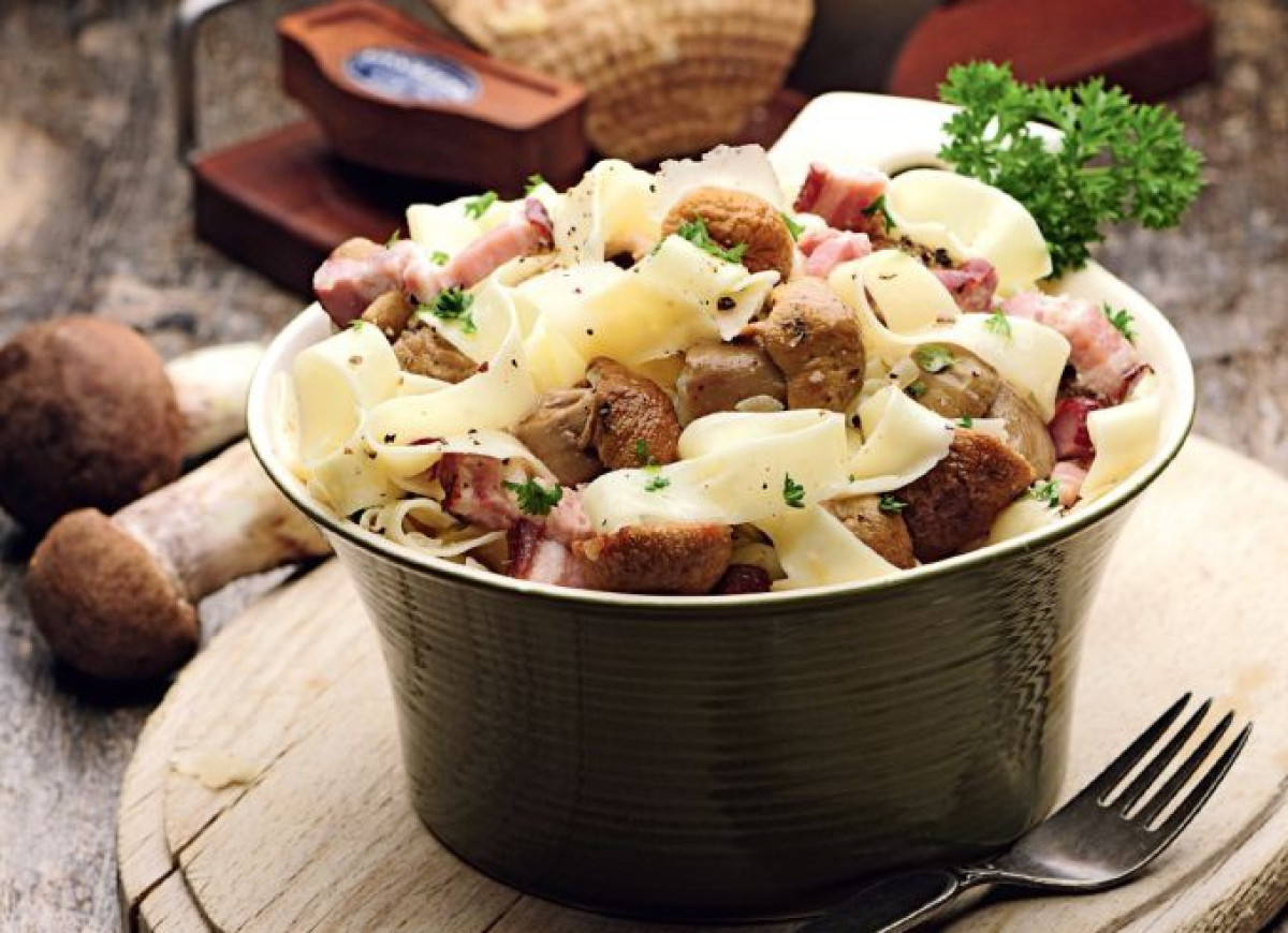 Papardelle z borowikami