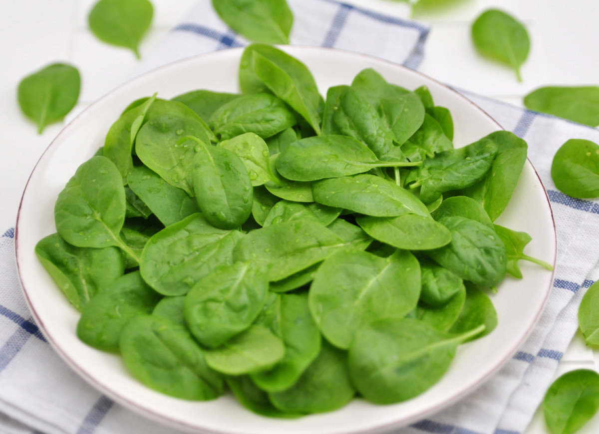 Szpinak z boczniakami