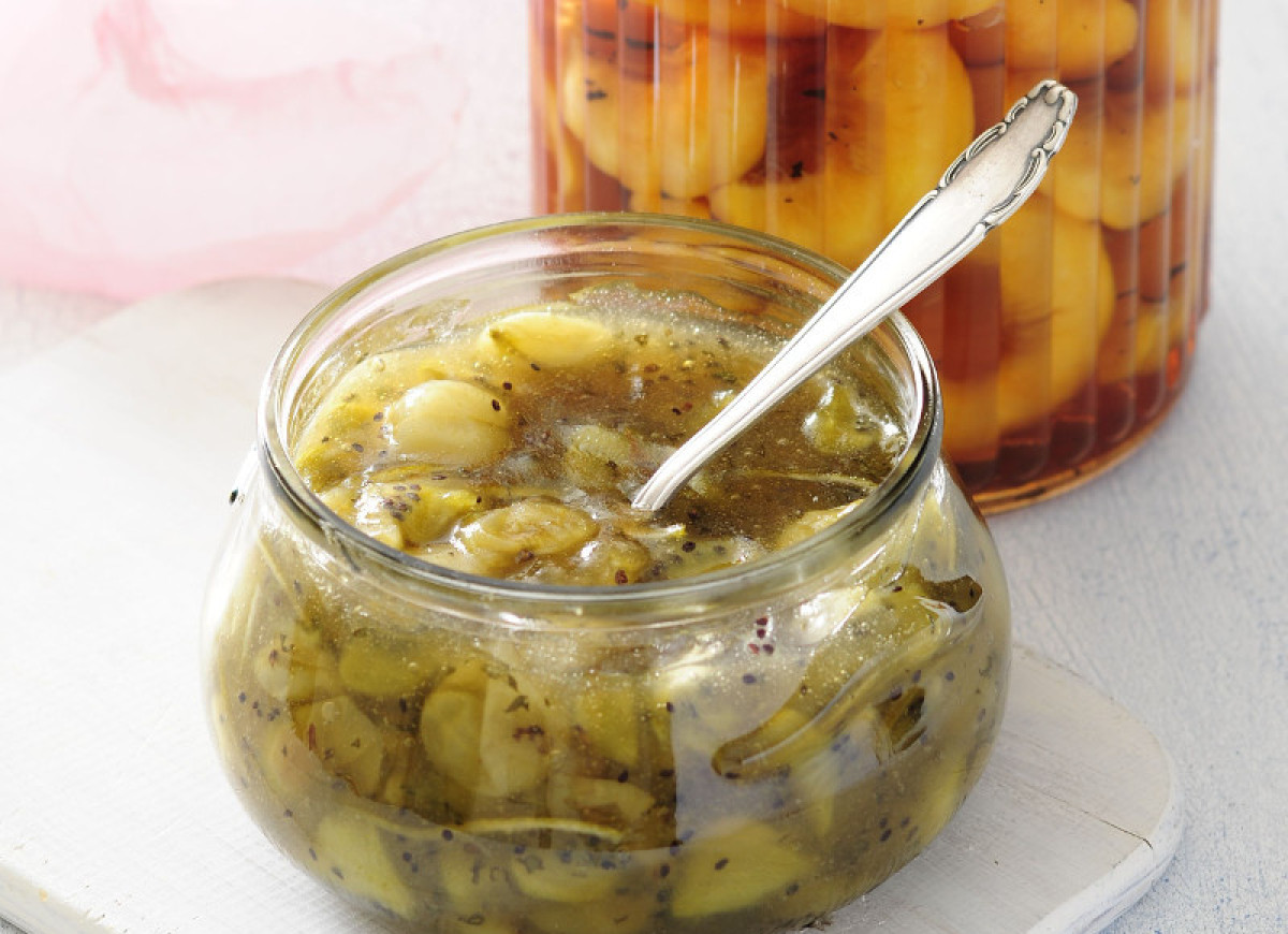 Dżem agrestowy z kiwi i miętą